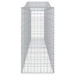 vidaXL Paniers à gabions arqués 4 Pièces 400x50x100/120 cm Fer galvanisé