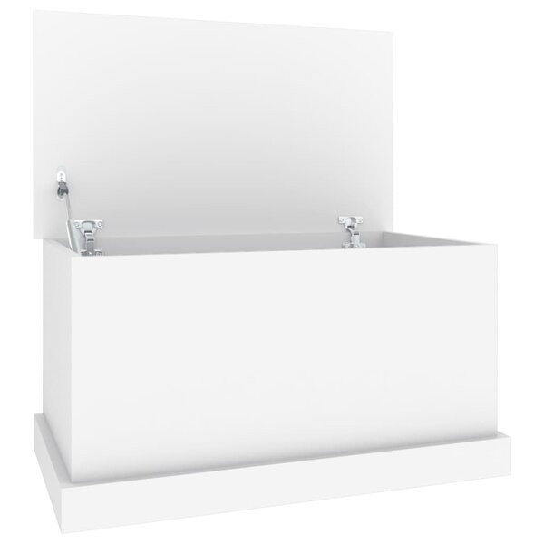 vidaXL Coffre de rangement Blanc 70x40x38 cm Bois d'ingénierie
