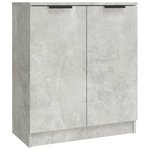 vidaXL Buffets 3 Pièces gris béton bois d'ingénierie