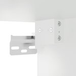 vidaXL Armoire murale avec portes en verre blanc 102x37x35 cm
