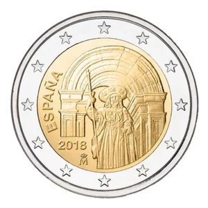 2 euros commémorative Espagne 2018 - Saint-Jacques-de-Compostelle.