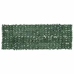 vidaXL Écran de balcon avec feuilles vert foncé 300x100 cm