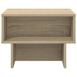 vidaXL Table basse Chêne Sonoma 48 x 46 x 35 cm Bois d'ingénierie