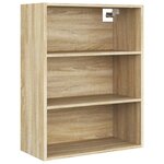 vidaXL Buffet haut Chêne sonoma Bois d'ingénierie