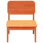 vidaXL Chaises de jardin lot de 2 cire marron 60x52 5x72 cm