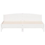 vidaXL Cadre de lit sans matelas blanc 200x200 cm bois massif de pin