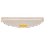vidaXL Tapis d'escalier 30 pièces 56 x 17 x 3 cm Blanc Demi-rond