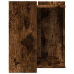 vidaXL Meuble de bac à litière pour chat chêne fumé bois d'ingénierie