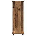 vidaXL Armoire sur roues en vieux bois 102x38x110 cm en bois d'ingénierie