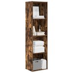 vidaXL Bibliothèque chêne fumé 40x30x152 cm bois d'ingénierie