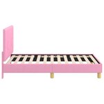 vidaXL Cadre de lit pour enfants avec tête de lit Rose 80 x 160 cm