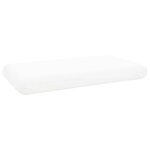 vidaXL Coussin de sommeil Uni Blanc 70 x 36 x 6 5 cm