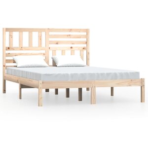 vidaXL Cadre de lit sans matelas bois de pin massif 120x200 cm