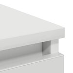 vidaXL Buffet blanc 37 5x35x76 cm bois d'ingénierie