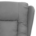 vidaXL Fauteuil inclinable Gris Similicuir