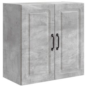 vidaXL Armoire Murale 59 x 31 x 60 cm Bois d'ingénierie Gris béton