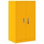 vidaXL Armoire de rangement Jaune moutarde 60 x 40 x 105 cm Acier
