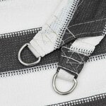 vidaXL Voile d'ombre Anthracite et blanc 2 x 2 m HDPE