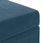 vidaXL Tabouret Bleu 41 x 41 x 40 cm Velours et Bois Composite