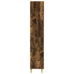 vidaXL Ensemble de Meubles 2 Pièces Chêne fumé 66 x 34 5 x 90 cm