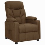 vidaXL Fauteuil Marron Tissu