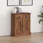 vidaXL Armoire de rangement avec tiroir Naturel 65 x 30 x 75 cm