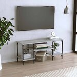 vidaXL Meuble TV sonoma gris 102x35x45 5 cm bois d'ingénierie
