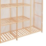 vidaXL Garde-robe Blanc 173x40x170 cm Tissu