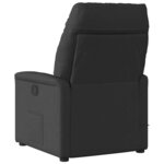 vidaXL Fauteuil inclinable électrique Noir Tissu