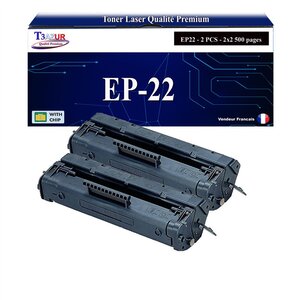 T3AZUR -2x Toners compatibles avec Canon EP22 (1550A003) pour Canon LBP1120 LBP800 LBP810