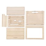 Kit déco cadre 3d à faire soi-même - caravane en bois - 24 cm