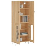 vidaXL Buffet haut Chêne sonoma 69 5x34x180 cm Bois d'ingénierie