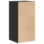 vidaXL Cabinet de Rangement en Chêne Noir Chêne Noir