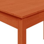 vidaXL Table à manger marron cire 110x55x75 cm bois massif de pin