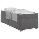 vidaXL Cadre de lit Gris 80 x 200 cm Faux cuir