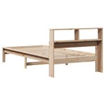 vidaXL Lit bibliothèque sans matelas 90x190 cm bois de pin massif