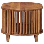 vidaXL Table basse faite main Marron Teck 85 x 50 x 40 cm