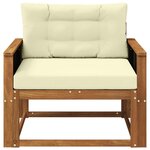 vidaXL Sofa de milieu extérieur Naturel