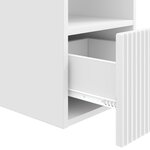 vidaXL Armoire de salle de bain Blanc brillant 30 x 41 x 50 cm