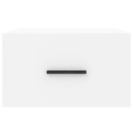 vidaXL Tables de chevet murales 2 Pièces blanc 35x35x20 cm