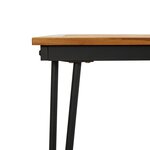vidaXL Table de jardin avec pieds épingle à cheveux 180x90x75 acacia