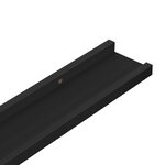vidaXL Étagères murales 2 Pièces Noir 115x9x3 cm