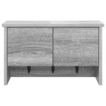 vidaXL Porte-manteau mural avec étagère Sonoma gris 50 x 20 x 30 cm