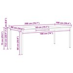 vidaXL Table de salle à manger / Table de repas Blanc