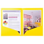 Paquet De 25 Chemises Double Poche Rock''s 210 - Double A4 Ou A3 - 24x32cm - Jaune Citron - X 10 - Exacompta