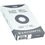 Étui de 100 fiches bristol 5x5 12 5 x 20 cm blanc