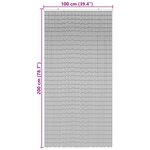 VidaXL Rideau anti-insectes imprimé bambou 100x200 cm