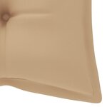 vidaXL Banc de jardin avec coussin 120 cm Bois d'acacia massif