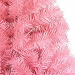 vidaXL Sapin de Noël artificiel avec support rose 180 cm PVC