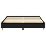 vidaXL Cadre de Lit Chêne Noir 150x200 cm Bois Stratégique